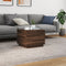 vidaXL Coffee Table with LED Lights Brown Oak 50x50x40 cm