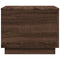vidaXL Coffee Table with LED Lights Brown Oak 50x50x40 cm