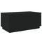 vidaXL Coffee Table with LED Lights Black 90x50x40 cm