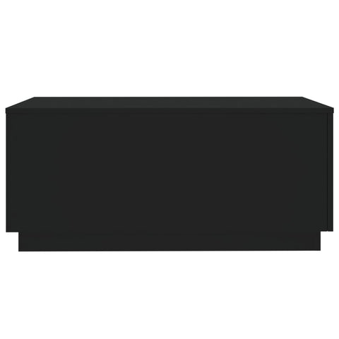 vidaXL Coffee Table with LED Lights Black 90x50x40 cm