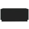 vidaXL Coffee Table with LED Lights Black 90x50x40 cm
