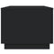 vidaXL Coffee Table with LED Lights Black 90x50x40 cm