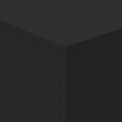 vidaXL Coffee Table with LED Lights Black 90x50x40 cm