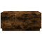 vidaXL Coffee Table with LED Lights Smoked Oak 90x50x40 cm