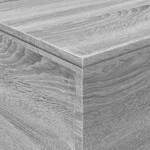 vidaXL Coffee Table with LED Lights Grey Sonoma 90x50x40 cm