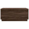 vidaXL Coffee Table with LED Lights Brown Oak 90x50x40 cm