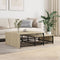 vidaXL Nesting Coffee Tables 2 pcs Sonoma Oak Engineered Wood and Metal