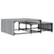 vidaXL Nesting Coffee Tables 2 pcs Grey Sonoma Engineered Wood and Metal