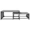vidaXL Nesting Coffee Tables 2 pcs Grey Sonoma Engineered Wood and Metal