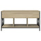 vidaXL Coffee Table Sonoma Oak 100x55x50 cm Engineered Wood and Metal
