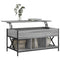 vidaXL Coffee Table Grey Sonoma 100x55x50 cm Engineered Wood and Metal