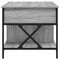 vidaXL Coffee Table Grey Sonoma 100x55x50 cm Engineered Wood and Metal