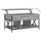vidaXL Coffee Table Grey Sonoma 100x55x50 cm Engineered Wood and Metal