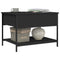 vidaXL Coffee Table Black 70x50x50 cm Engineered Wood and Metal