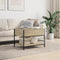 vidaXL Coffee Table Sonoma Oak 70x50x50 cm Engineered Wood and Metal