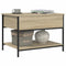 vidaXL Coffee Table Sonoma Oak 70x50x50 cm Engineered Wood and Metal