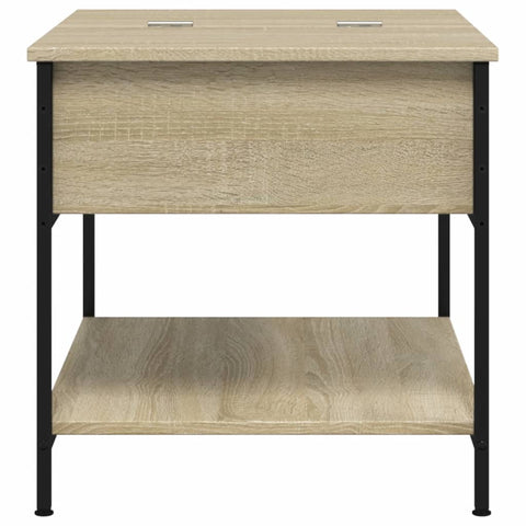vidaXL Coffee Table Sonoma Oak 70x50x50 cm Engineered Wood and Metal
