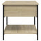 vidaXL Coffee Table Sonoma Oak 70x50x50 cm Engineered Wood and Metal