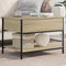 vidaXL Coffee Table Sonoma Oak 70x50x50 cm Engineered Wood and Metal