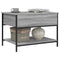 vidaXL Coffee Table Grey Sonoma 70x50x50 cm Engineered Wood and Metal