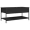 vidaXL Coffee Table Black 100x50x50 cm Engineered Wood and Metal