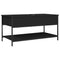 vidaXL Coffee Table Black 100x50x50 cm Engineered Wood and Metal