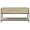 vidaXL Coffee Table Sonoma Oak 100x50x50 cm Engineered Wood and Metal