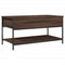 vidaXL Coffee Table Brown Oak 100x50x50 cm Engineered Wood and Metal