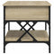 vidaXL Coffee Table Sonoma Oak 70x50x50 cm Engineered Wood and Metal