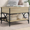 vidaXL Coffee Table Sonoma Oak 70x50x50 cm Engineered Wood and Metal