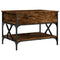 vidaXL Coffee Table Smoked Oak 70x50x50 cm Engineered Wood and Metal