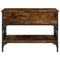 vidaXL Coffee Table Smoked Oak 70x50x50 cm Engineered Wood and Metal