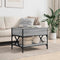 vidaXL Coffee Table Grey Sonoma 70x50x50 cm Engineered Wood and Metal