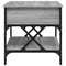 vidaXL Coffee Table Grey Sonoma 70x50x50 cm Engineered Wood and Metal