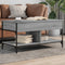 vidaXL Coffee Table Grey Sonoma 100x50x50 cm Engineered Wood and Metal
