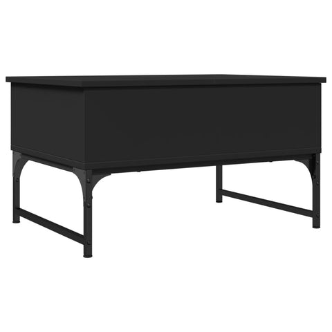 vidaXL Coffee Table Black 70x50x40 cm Engineered Wood and Metal