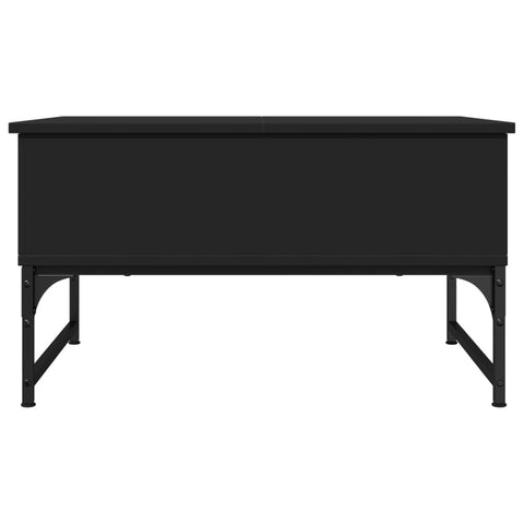 vidaXL Coffee Table Black 70x50x40 cm Engineered Wood and Metal