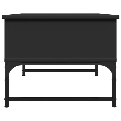 vidaXL Coffee Table Black 70x50x40 cm Engineered Wood and Metal