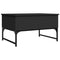 vidaXL Coffee Table Black 70x50x40 cm Engineered Wood and Metal