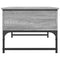vidaXL Coffee Table Grey Sonoma 70x50x40 cm Engineered Wood and Metal