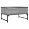 vidaXL Coffee Table Grey Sonoma 70x50x40 cm Engineered Wood and Metal