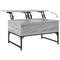 vidaXL Coffee Table Grey Sonoma 70x50x40 cm Engineered Wood and Metal