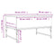 vidaXL Coffee Table Grey Sonoma 70x50x40 cm Engineered Wood and Metal