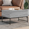 vidaXL Coffee Table Grey Sonoma 70x50x40 cm Engineered Wood and Metal
