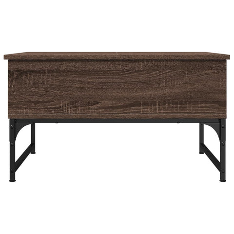 vidaXL Coffee Table Brown Oak 70x50x40 cm Engineered Wood and Metal
