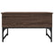 vidaXL Coffee Table Brown Oak 70x50x40 cm Engineered Wood and Metal