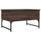 vidaXL Coffee Table Brown Oak 70x50x40 cm Engineered Wood and Metal