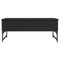 vidaXL Coffee Table Black 100x50x40 cm Engineered Wood and Metal