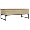 vidaXL Coffee Table Sonoma Oak 100x50x40 cm Engineered Wood and Metal