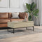 vidaXL Coffee Table Sonoma Oak 100x50x40 cm Engineered Wood and Metal